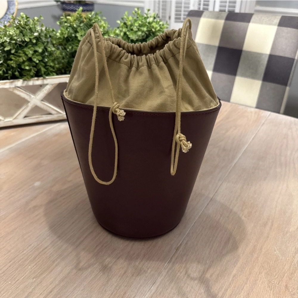 J Crew Elegant Brown Bucket Bag